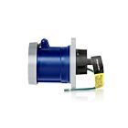 Leviton 560R9WLEV 60 Amp Pin & Sleeve Receptacle-Blue