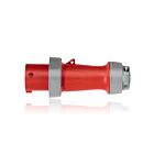 Leviton 560P7WLEV 60 Amp Pin & Sleeve Plug-Red