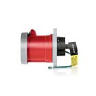 Leviton 360R7WLEV 60 Amp Pin & Sleeve Receptacle-Red
