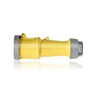 Leviton 360C4WLEV 60 Amp Pin & Sleeve Connector-Yellow