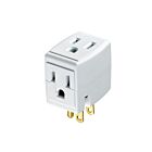 Leviton 692-W Triple Outlet/Receptacle Plug-In Cube Adapter