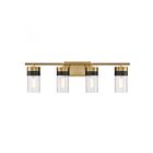 Savoy House 8-3600-4-322 Brickell 4-Lights 240W Warm Brass Vanity Light