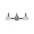 Savoy House 8-3981-3-BK Addison 3-Lights 180W Black Vanity Light 