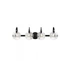 Savoy House 8-3981-4-BK Addison 4-Lights 240W Black Vanity Light 