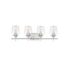 Savoy House Essentials 8-4030-4-SN Octave 4-Lights 240W Satin Nickel Vanity Light