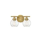 Savoy House Essentials 8-4050-2-322 Carson 2-Lights 120W Warm Brass Vanity Light