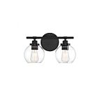 Savoy House Essentials 8-4050-2-BK Carson 2-Lights 120W Matte Black Vanity Light