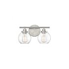 Savoy House Essentials 8-4050-2-SN Carson 2-Lights 120W Satin Nickel Vanity Light