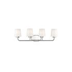 Savoy House Essentials 8-4090-4-109 Capra 4-Lights 240W Polished Nickel Vanity Light