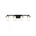 Savoy House 8-4128-4-BK Caldwell 4-Lights 240W Black Vanity Light 