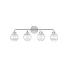 Savoy House Essentials 8-4300-4-SN Mason 4-Lights 240W Satin Nickel Vanity Light