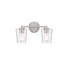 Savoy House Essentials 8-5606-2-SN Ballas 2-Lights 120W Satin Nickel Vanity Light