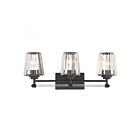Savoy House Essentials 8-6001-3-BK Garnet 3-Lights 180W Matte Black Vanity Light