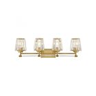 Savoy House Essentials 8-6001-4-322 Garnet 4-Lights 240W Warm Brass Vanity Light