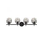 Savoy House 8-6601-4-BK Moreno 4-Lights 240W Matte Black Vanity Light