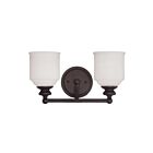 Savoy House Essentials 8-6836-2-13 Melrose 2-Lights 120W English Bronze Vanity Light