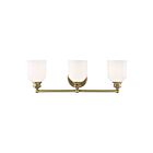 Savoy House Essentials 8-6836-3-322 Melrose 3-Lights 180W Warm Brass Vanity Light