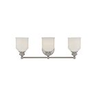 Savoy House Essentials 8-6836-3-SN Melrose 3-Lights 180W Satin Nickel Vanity Light