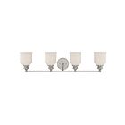 Savoy House Essentials 8-6836-4-SN Melrose 4-Lights 240W Satin Nickel Vanity Light