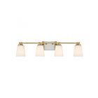 Savoy House 8-6901-4-322 Darby 4-Lights 240W Warm Brass Vanity Light