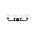 Savoy House Essentials 8-7205-4-BK Vale 4-Lights 240W Black Vanity Light