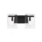 Savoy House 8-8204-2-BK Genry 2-Lights 120W Black Vanity Light 