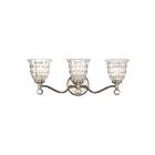 Savoy House 8-880-3-109 Birone 3-Lights 180W Polished Nickel Vanity Light