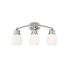 Savoy House Essentials 8-9127-3-SN Elise 3-Lights 180W Satin Nickel Vanity Light