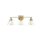 Savoy House Essentials 8-9130-3-322 Drake 3-Lights 180W Warm Brass Vanity Light