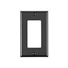 Leviton 80401-CNE 1-Gang Decora Wallplate Nylon Black