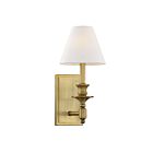 Savoy House Essentials Washburn 9-0700-1-322 1-Light Warm Brass Wall Sconce