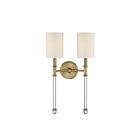 Savoy House Essentials Fremont 9-103-2-322 2-Lights Warm Brass Wall Sconce