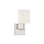 Savoy House Essentials Waverly 9-1200-1-109 1-Light Polished Nickel Wall Sconce