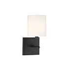 Savoy House Essentials Waverly 9-1200-1-89 1-Light Matte Black Wall Sconce