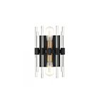 Savoy House Santiago 9-1935-2-143 2-Lights Matte Black with Warm Brass Accents Wall Sconce