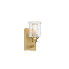 Savoy House Essentials 9-1972-1-322 Hampton 1-Light 60W Warm Brass Vanity Light