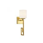 Savoy House Quatrain 9-2302-1-260 1-Light True Gold Wall Sconce