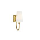 Savoy House Essentials Cameron 9-2542-1-322 1-Light Warm Brass Wall Sconce