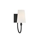 Savoy House Essentials Cameron 9-2542-1-89 1-Light Matte Black Wall Sconce
