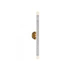 Savoy House Callaway 9-2901-2-264 2-Lights White Marble with Warm Brass Wall Sconce