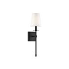 Savoy House Essentials Monroe 9-302-1-89 1-Light Matte Black Wall Sconce
