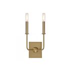 Savoy House Essentials Avondale 9-4044-2-322 2-Lights Warm Brass Wall Sconce