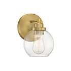 Savoy House Essentials 9-4050-1-322 Carson 1-Light 60W Warm Brass Vanity Light