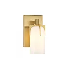 Savoy House 9-4128-1-322 Caldwell 1-Light 60W Brass Vanity Light 