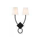 Savoy House Barclay 9-4928-2-89 2-Lights Matte Black Wall Sconce