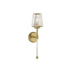 Savoy House Essentials Garnet 9-6001-1-322 1-Light Warm Brass Wall Sconce