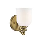 Savoy House Essentials Melrose 9-6836-1-322 1-Light Warm Brass Wall Sconce