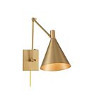 Savoy House Pharos 9-8006CP-1-127 1-Light Noble Brass Wall Sconce