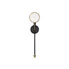 Savoy House Oberyn 9-9157-1-51 1-Light Vintage Black with Warm Brass Wall Sconce