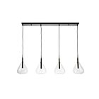 Artcraft Conic AC11164BK 4-Lights Black 200W Island Chandelier